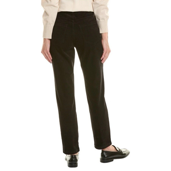 Brooks Brothers Women 6 Pant Skinny Corduroy Ankle Stretch‎ Black NWT - Picture 2 of 12